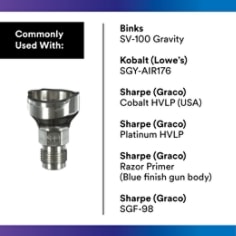 3M™ PPS™ Series 2.0 Adapter #S11, 26018, 3/8 Male, 18 Thread NPS - Use With 1