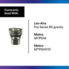 3M PPS 2.0 Spray Gun Adapter #S35, 26130, 16 mm Female, 1.5 mm Thread Stretched - Use With 1