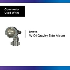 3M™ PPS™ 2.0 Spray Gun Adapter #S45, 26140, 1/4 Inch Female R-Angle, 19 Thread BSP - Use With