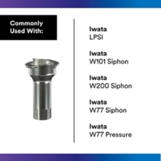 3M PPS 2.0 Spray Gun Adapter #S19, 26103, 3/8 Inch Female, 19 Thread BSP - Use With