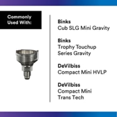 3M™ PPS™ Series 2.0 Adapter #S14, 26053, 7/16 Male, 14 Thread UNC - Use With 1