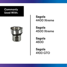 3M™ PPS™ Series 2.0 Adapter #S32, 26136, 18 mm Female, 1.5 mm Thread - Use With