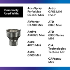 3M™ PPS™ Series 2.0 Adapter #S21, 26105, 14 mm Female, 1.0 mm Thread - Use With 1