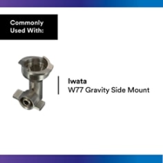 3M PPS 2.0 Spray Gun Adapter #S42, 26138, 3/8 Inch R-Angle Female, 19 Thread BSP - Use With