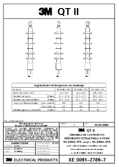 Fiche technique Notice kit 94-EB63-1FA et 94-EB64