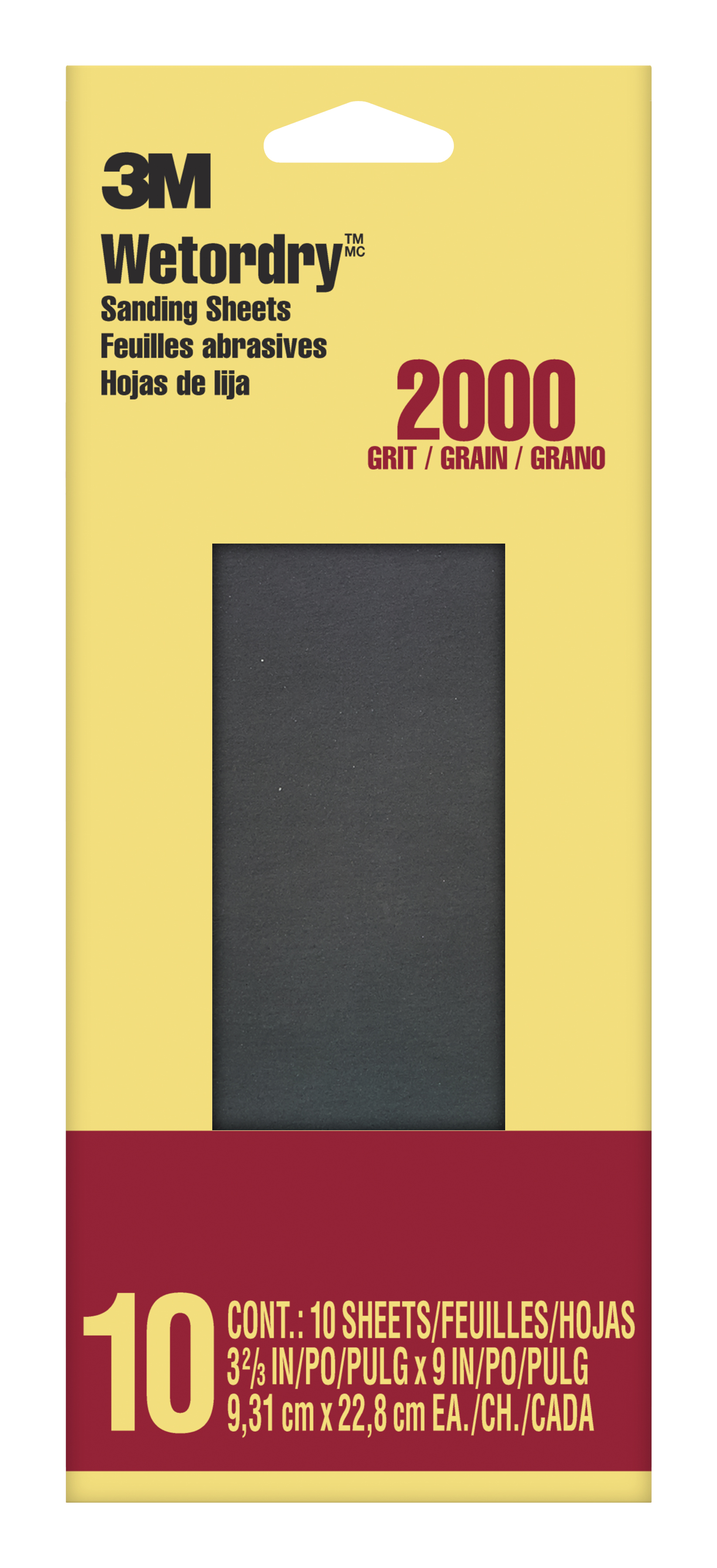 3M™ Wetordry™ Paper Sheet 431Q, 600 C-weight, 9 in x 11 in
