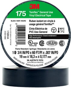 3M™ Temflex 175, Black, Main Image