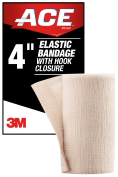 ACE 4" Elastic Bandage with Hook Closure