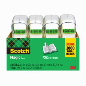 Scotch Magic Tape 4122-S, 3/4″ x 500″ image Scotch Magic Tape 4122-S, 3/4″ x 500″image