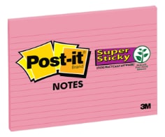 Post-it(R) Super Sticky Notes 6845-SSPL1SR, 8 in x 6 in (203 mm x 152 mm)