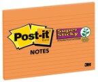 Post-it(R) Super Sticky Notes 6845-SSPL1SR, 8 in x 6 in (203 mm x 152 mm)