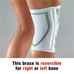Tensor™ Knee Brace with Side Stabilizers, Large, White/Grey Tensor™ Knee Brace with Side Stabilizers, Large, White/Grey