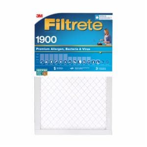 Filtrete Allergens, Viruses & Air Pollutants Air Filter 1900 MPR UA00-4, 16 in x 20 in x 1 in (40.6 cm x 50.8 cm x 2.5 cm) image Filtrete Allergens, Viruses & Air Pollutants Air Filter 1900 MPR UA00-4, 16 in x 20 in x 1 in (40.6 cm x 50.8 cm x 2.5 cm)image