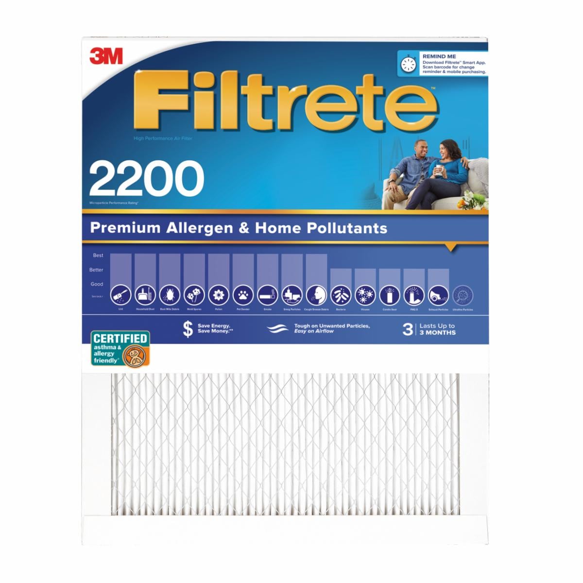 Filtrete High Performance Air Filter 2200 MPR EA00-4