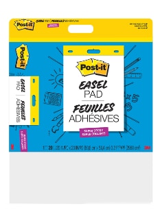 Post-it Super Sticky Easel Pad Wall Pad, 20 in x 23 in, 20 Sheets