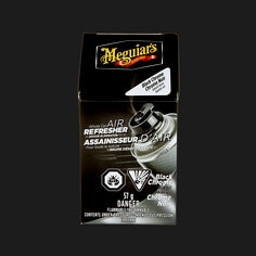 Meguiar's® Whole Car Air ReFresher Odour Eliminator G181302C, Black Chrome Scent, 2 oz (57 g), 6/Case