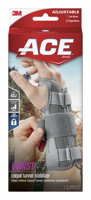 ACE Carpal Tunnel Wrist Stabilizer 205278, RH, One Size image ACE Carpal Tunnel Wrist Stabilizer 205278, RH, One Sizeimage