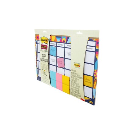 Agenda hebdomadaire avec feuillets super collants 730-CAL-GRDNT Post-it(R)