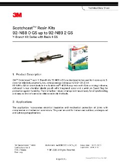 TDS - EMD - Scotchcast Resin Kits 92-NBB 0 GS up to 92-NBB 2 GS EN_EU