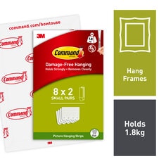 Command™ Small Picture Hanging Strips White  PH202-8EU eCFIP