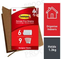 Command™ Medium Designer Hooks  GP081-6EU eCFIP