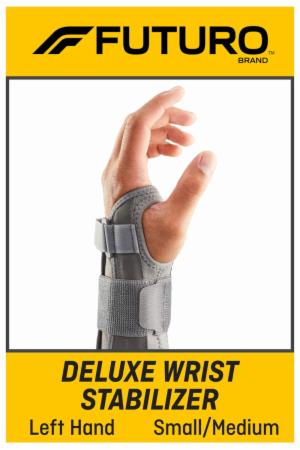 FUTURO Deluxe Wrist Stabilizer Left Hand, 09144ENT, S/M image FUTURO Deluxe Wrist Stabilizer Left Hand, 09144ENT, S/Mimage