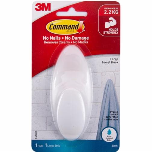 Command™ ตะขอแขวนผ้าเช็ดตัว BATH-17