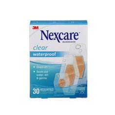 Nexcare™ Waterproof Bandage Clear 588-30-CA, 30 pk, assorted