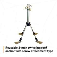 3M™ DBI-SALA® 3-Man Swiveling Roof Anchor 2103690