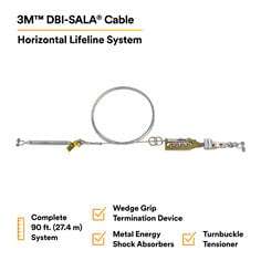 3M™ DBI-SALA® Sayfline™ Cable Horizontal Lifeline System 7602090