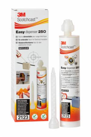 3M™ Scotchcast Re-enterable Electrical Insulating Resin 2123 Easy Dispenser 250, size 250 ml, 6 bags/caseimage