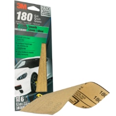 3M™ Sandpaper 03031, 3-2/3 in x 9 in, 180 Grit, 20 Pack/Case