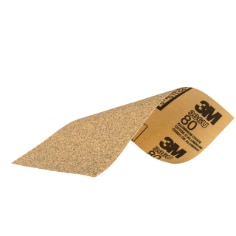 3M™ Sandpaper 03035, 3-2/3 in x 9 in, 80 Grit, 20 Pack/Case