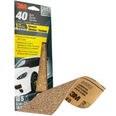 3M™ Sandpaper 03038, 3-2/3 in x 9 in, 40 Grit, 20 Pack/Case