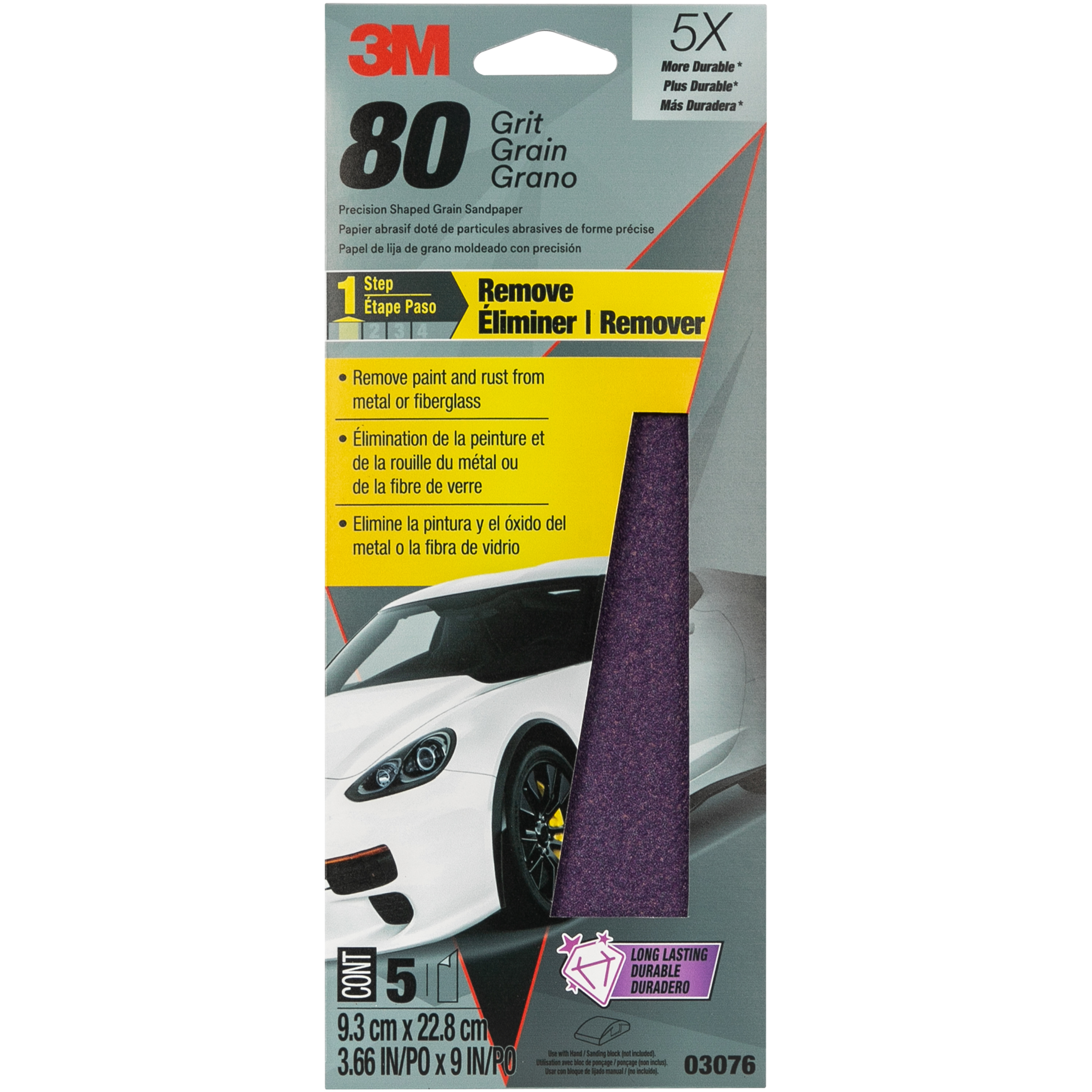 3M™ Cubitron™ II Net Sheet Roll 34572, 80+, 115 mm x 10 m, 6 Rolls/Case