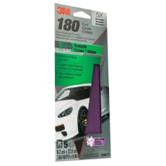 3M™ Performance Sandpaper 03077, 3-2/3 in x 9 in, 180 Grit, 5/Pack, 20 Pack/Case