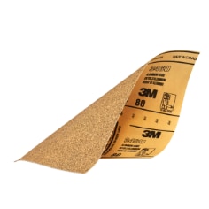 3M™ Sandpaper 32115, 9 in x 11 in, 80 Grit, 5/Pack , 20 Pack/Case