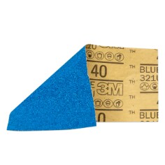 3M™ Blue Sandpaper, 31570-6, 3-2/3 X 9 in, 40 G, 6 Sheet/Pack, 20 Pack/Case