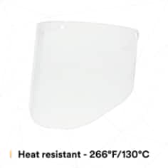 3M™ Clear Polycarbonate Faceshield WP96, 82701-00000, Molded - SI3