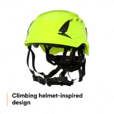 3M™ SecureFit™ Safety Helmet, X5014V-ANSI, HVGreen, vented - SI2