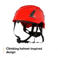 3M™ SecureFit™ Safety Helmet, X5005V-ANSI, Red, vented - SI2