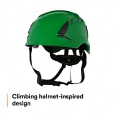3M™ SecureFit™ Safety Helmet, X5004V-ANSI, Green, vented - SI2