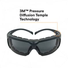 3M™ SecureFit™ Safety Glasses SF602SGAF-FM Foam, Grey Scotchgard™ Anti-fog Lens