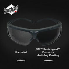 3M™ SecureFit™ Safety Glasses SF602SGAF-FM Foam, Grey Scotchgard™ Anti-fog Lens