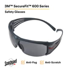 3M™ SecureFit™ Protective Eyewear SF602SGAF, Gray Scotchgard™ Anti-fog Lens