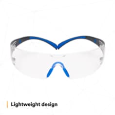 3M™ SecureFit™ Safety Glasses SF401SGAF-BLU, Blue/Gray, Clear Scotchgard™ Anti-fog Lens