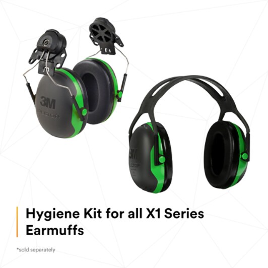 Black 3M Peltor HYX1 Hygiene Kit for Earmuffs 1 Kit 