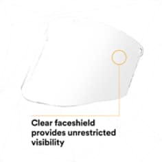 3M™ Polycarbonate Clear Faceshield Window WCP96 82600-00000 - SI4