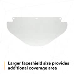 3M™ Wide Clear PETG Faceshield WE96X 82581-00000, Flat Stock - SI3