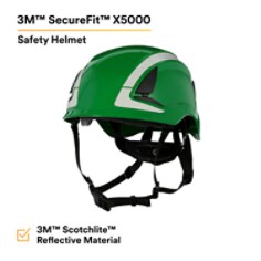 3M™ SecureFit™ Safety Helmet, X5004X-ANSI, Green - EPI